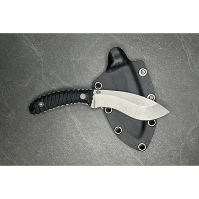 Ніж EDC фіксований IRA DOMINI Стоунвош сталь 1.4116