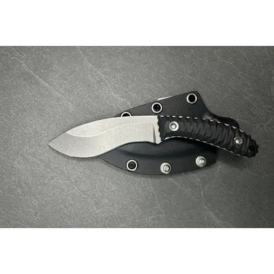 Ніж EDC фіксований IRA DOMINI Стоунвош сталь 1.4116