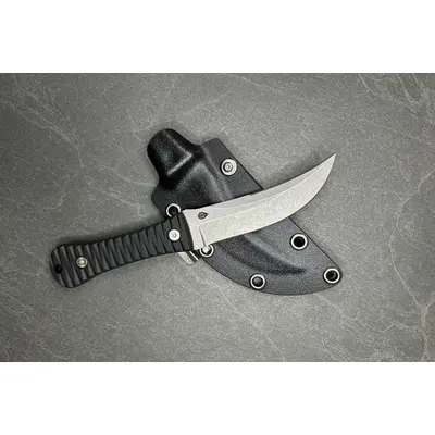 EDC ніж Джамбія Стоунвош Blade Brothers Knives сталь 1.4116 фіксований з MOLLE чохлом