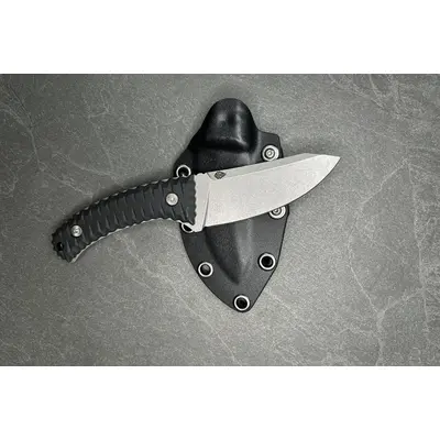 Ніж міський EDC НОСОРІГ Стоунвош фіксований зі сталі 1.4116 з чохлом