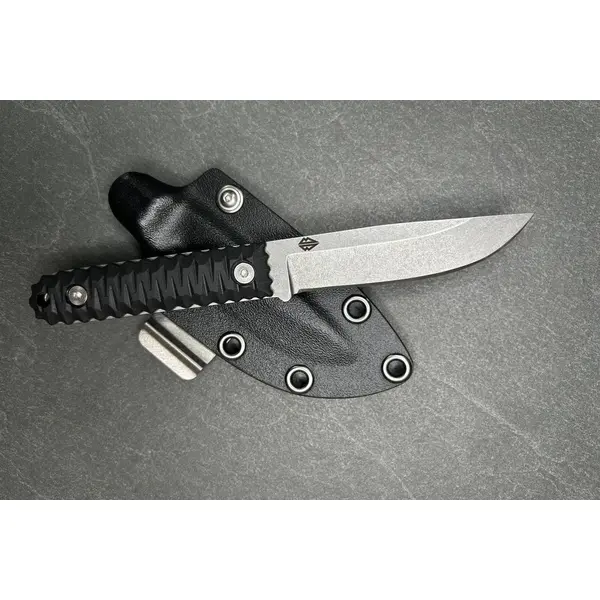 Міський EDC ніж ЯРЛ Стоунвош Blade Brothers Knives сталь 1.4116 з чохлом