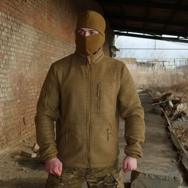 Флісова кофта Militex Windblock Tactical Coyote mod. 4 XL