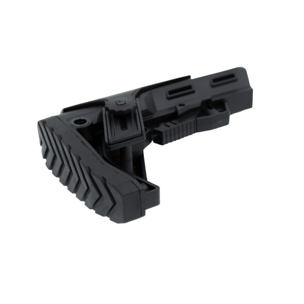 Полегшений телескопічний приклад з підщічником ALPHA-CP Key-Arma для AR/AK Mill spec Polymer