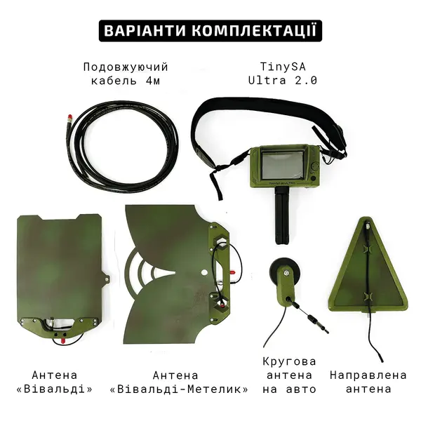 Детектор БПЛА TinySA Ultra 2.0 З Валізою (зі світло-звуковим сповіщенням)