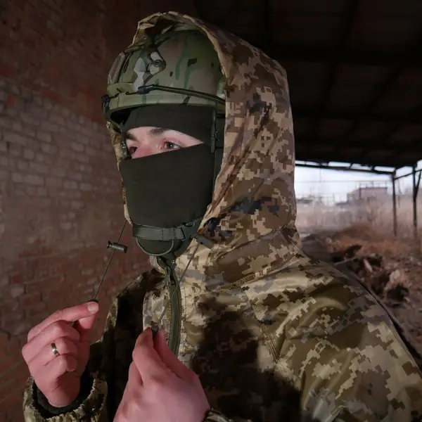 Плащ-дождевик с запаянными швами Kiborg піксель L