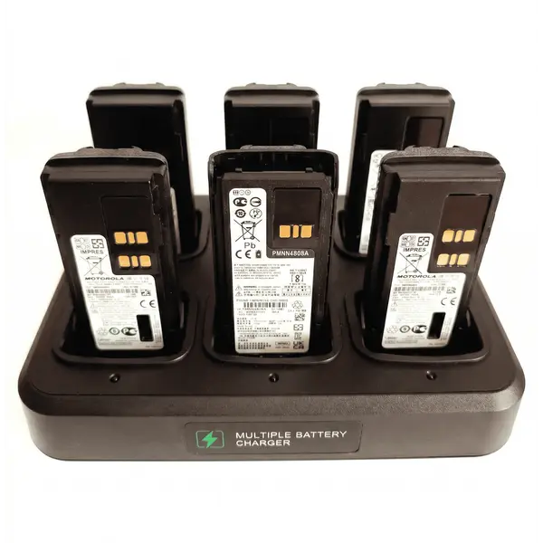 Зарядное мультиустройство универсальное для раций Motorola серии DP4xxx, R7, R7a (6 ячеек)