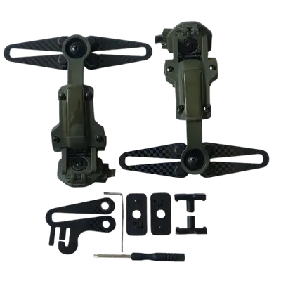 Комплект креплений чебурашка на шлем для наушников Peltor и Sordin (Олива)