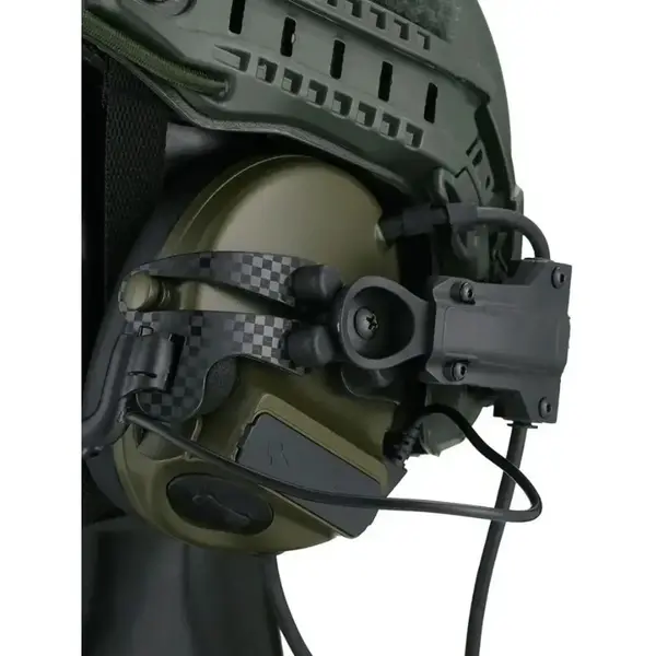 Комплект кріплень чебурашка на шолом для навушників Peltor та Sordin (Олива)