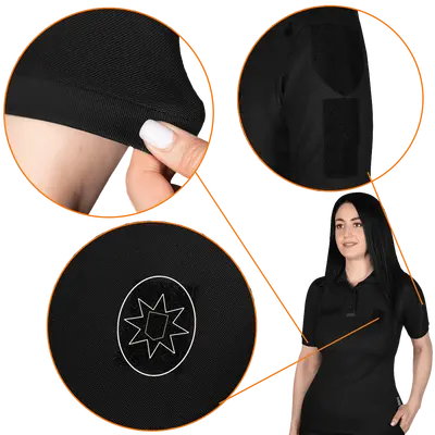 Поло Чорне Pani Paladin LT