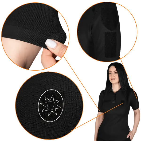 Поло Чорне Pani Paladin LT