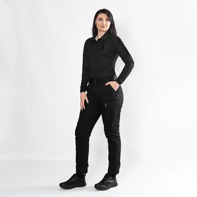 Поло Pani Paladin Long CoolPass Pique LT Чорне