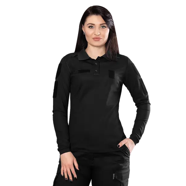 Поло Pani Paladin Long CoolPass Pique LT Чорне