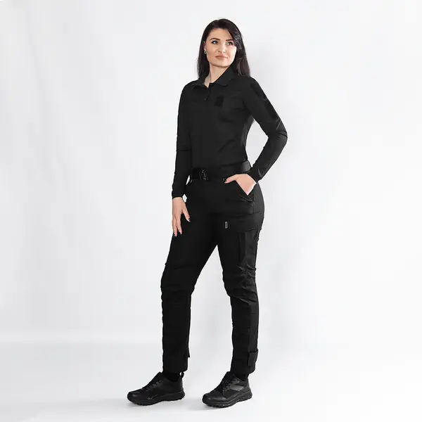 Поло Pani Paladin Long CoolPass Pique LT Чорне