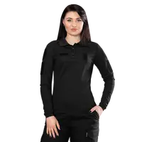 Поло Pani Paladin Long CoolPass Pique LT Черное