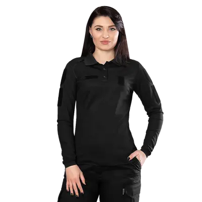 Поло Pani Paladin Long CoolPass Pique LT Черное