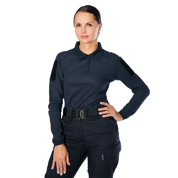 Поло Pani Patrol 2.0 (perf.) Long CoolPass LT Темно-синє