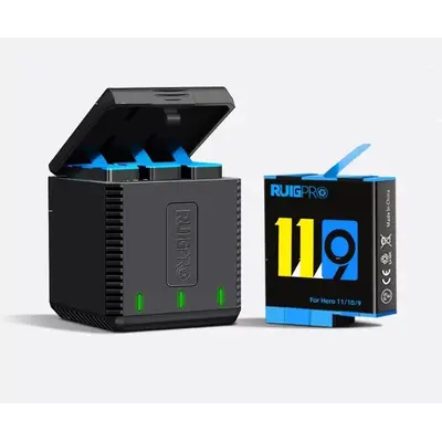 Портативное зарядное устройство куб для GoPro Hero RuigPro