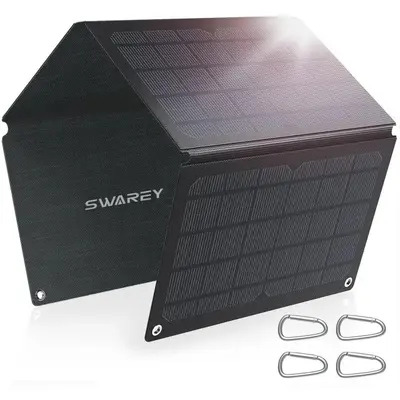 Сонячна панель Solar panel IP67 30W 2xUSB (PD) виходу (BS-030)