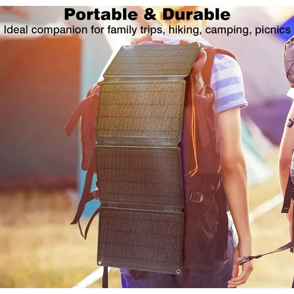 Сонячна панель Solar panel IP67 30W 2xUSB (PD) виходу (BS-030)