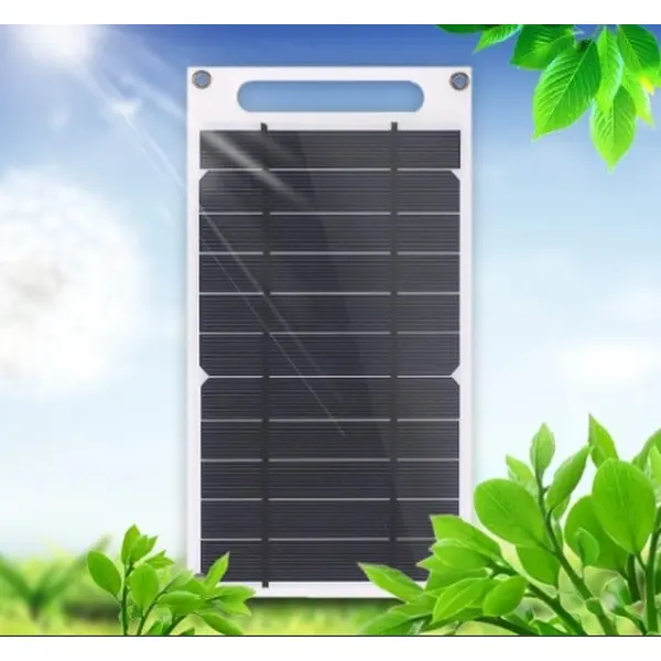 Одинарна сонячна панель L1658 8W + USB Зарядний пристрій