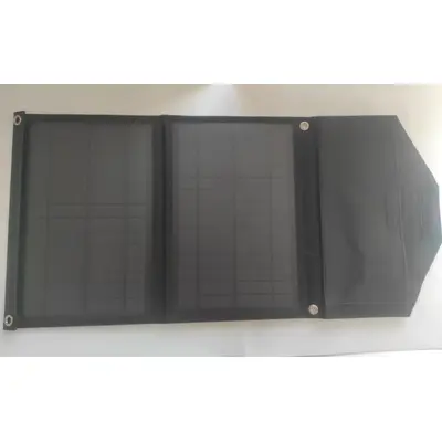 Складаний сонячний зарядний пристрій Solar panel 14 W 2xUSB вихід Сонячна панель (Чорний)