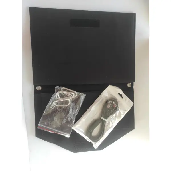 Складаний сонячний зарядний пристрій Solar panel 14 W 2xUSB вихід Сонячна панель (Чорний)