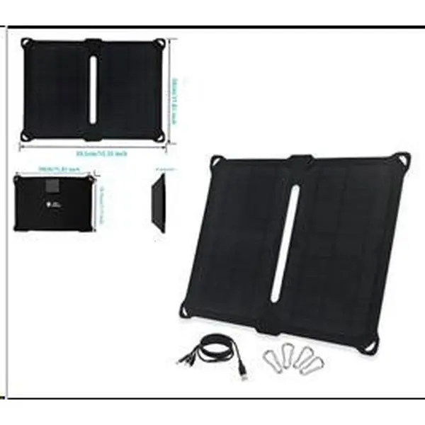 Сонячна зарядна панель IP67 14W 2xUSB (X001I24TLX)