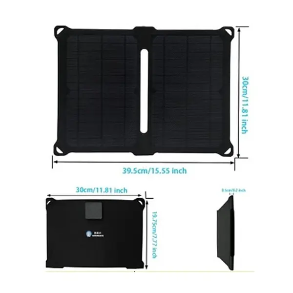 Сонячна зарядна панель IP67 14W 2xUSB (X001I24TLX)