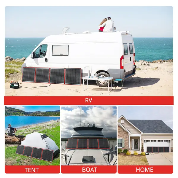 Розкладна сонячна панель 160Вт (2xUSB 1хType) 20В-вихід