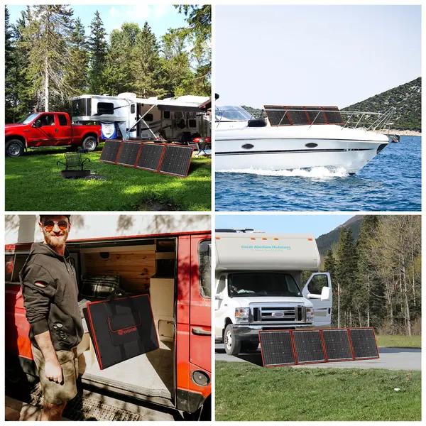 Розкладна сонячна панель 160Вт (2xUSB 1хType) 20В-вихід