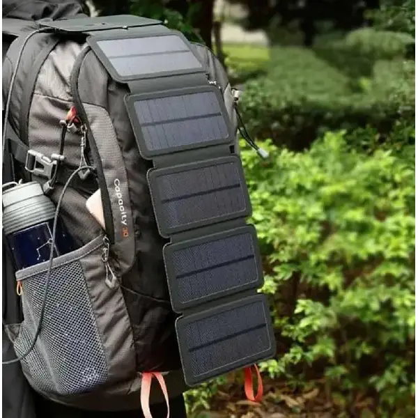 Внешний аккумулятор Xiamen 5V 1A Power Bank Solar с зарядом от солнечной энергии