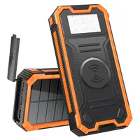 Зарядное устройство на солнечных батареях iBattery YD-888KW 30000mAh c фонариком и беспроводной зарядкой