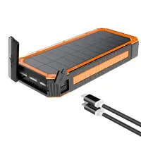 Зарядний пристрій на сонячних батареях iBattery YD-888KW 30000mAh з ліхтариком та бездротовою зарядкою