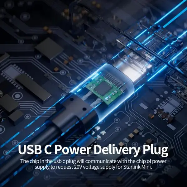 Кабель живлення 5м для Starlink Mini USB Type-C