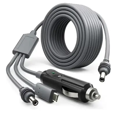 Кабель живлення для Starlink Mini 3 в 1 (Type-C/DC/прикурювач) 5 метрів