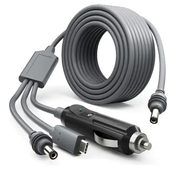 Кабель живлення для Starlink Mini 3 в 1 (Type-C/DC/прикурювач) 5 метрів