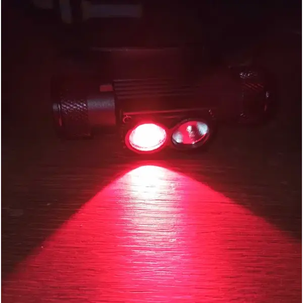 Налобний ліхтар Boruit H02B-Red (біле + червоне світло) с акумулятором 2200мАч