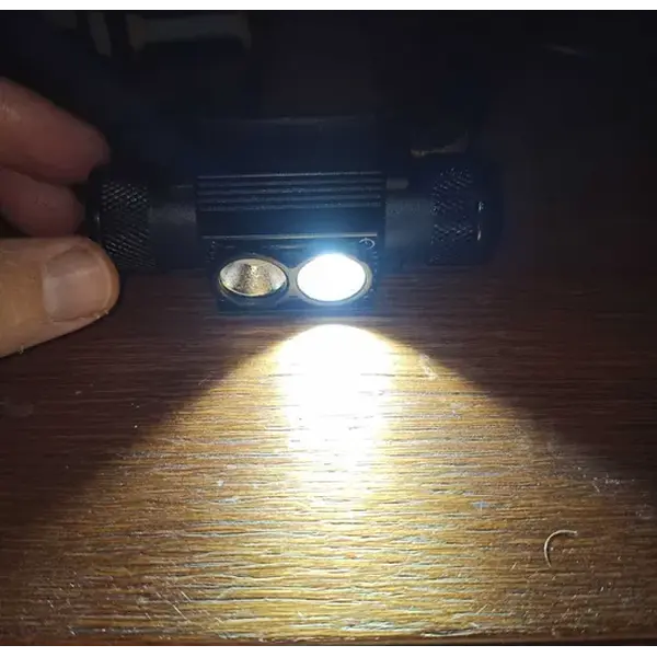 Налобний ліхтар Boruit H02B-Red (біле + червоне світло) с акумулятором 3000мАч