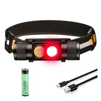 Тактический налобный фонарь Sofirn H25LR с красным светом 660лм + аккумулятор 3400 мАч