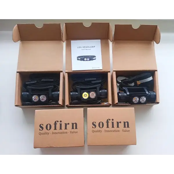 Тактичний ліхтар налобний Sofirn H25LR з червоним світлом 660лм (без акумулятора)