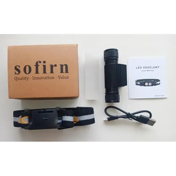 Налобний ліхтар Sofirn H25LR із синім світлом 800лм USB-C (без акумулятора)