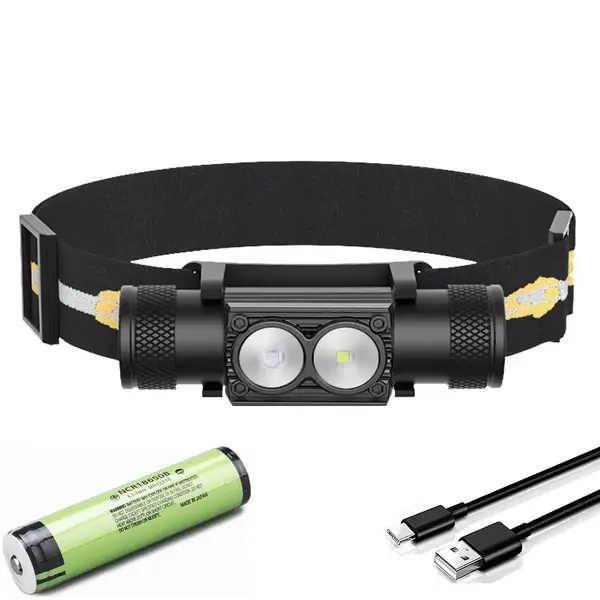 Налобний ліхтар Sofirn H25LR із синім світлом 800лм USB-C (акумулятор 18650 на 2200мАч)