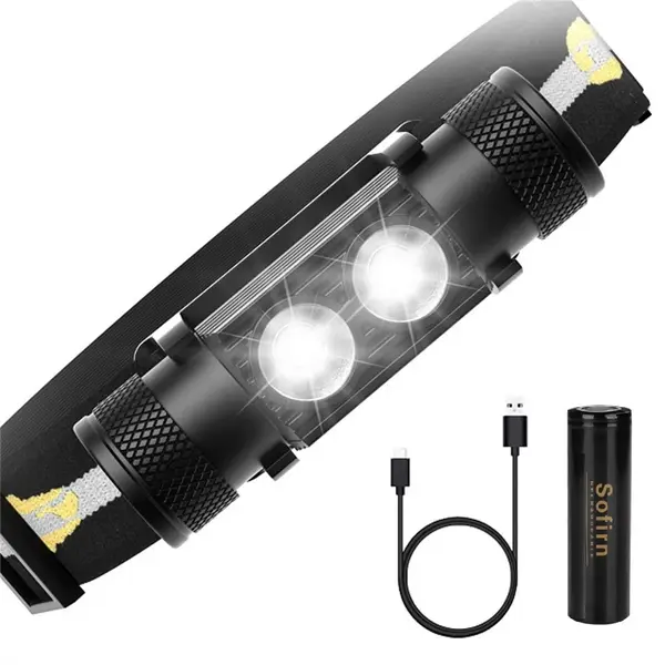 Налобний ліхтар Sofirn H25S 1200лм USB-C (акумулятор 18650 на 3000мАч)