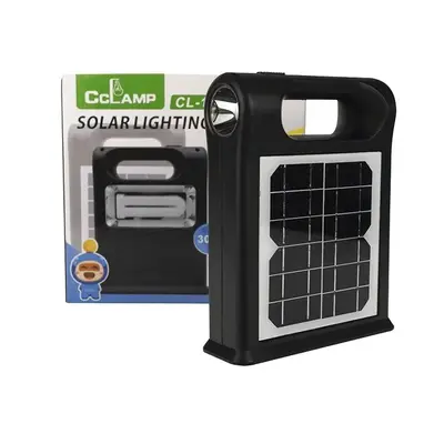 Сонячна зарядна станція + LED ліхтар Cclamp CL-12 30W з лампочками + Power Bank