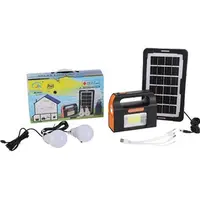 Сонячна зарядна станція + LED ліхтар Junai JA-2007 з лампочками + Power Bank