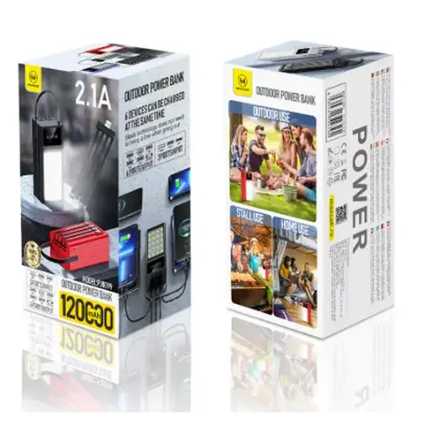 Універсальна мобільна батарея Maxcell PJ0099 120000mAh 2.1A Чорний