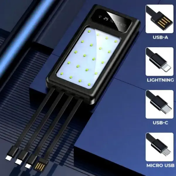 Універсальна мобільна батарея Maxcell PJ0099 120000mAh 2.1A Чорний