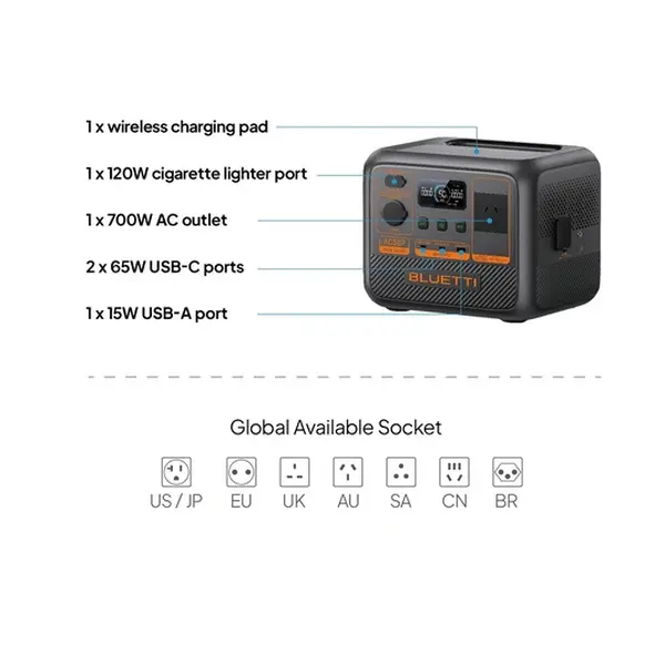 Зарядна станція Bluetti AC50P 700W (AC50P) Чорний