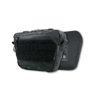 Сумка-напашник M Kiborg з балістичним пакетом 1 клас захисту Militex GU Сordura Black Multicam