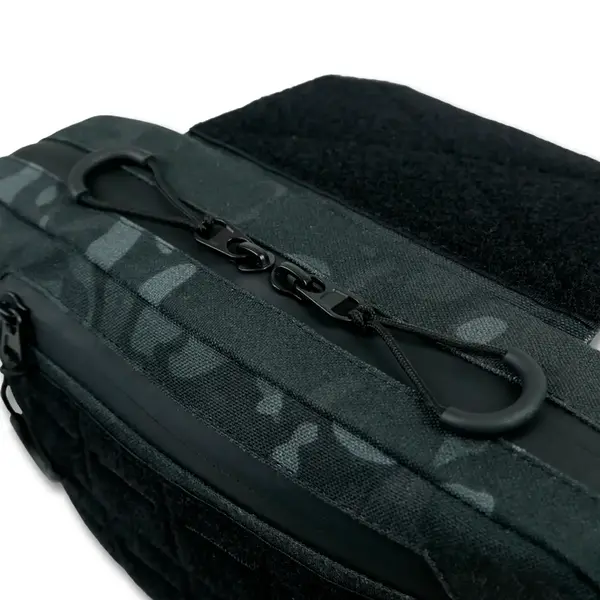 Сумка-напашник M Kiborg з балістичним пакетом 1 клас захисту Militex GU Сordura Black Multicam